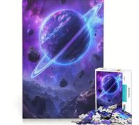 Puzzle da 1000 pezzi per adulti Pianeta viola nell'universo gioco per famiglie rilassante e stimolante per la mente collezione d'artista belle arti 38x52cm