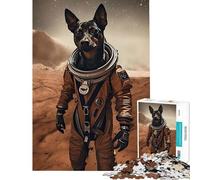 Puzzle da 1000 pezzi per adulti Pinscher nano su Marte sfida educativa regalo per donne gioco pratico per età dai 14 anni in su (50x75cm)