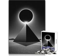 Puzzle da 1000 pezzi per adulti Piramide Eclissi Gioco educativo per famiglie Regali per donne Regali di Babbo Natale segreto Dimensioni 50x75cm