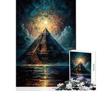 Puzzle da 1000 pezzi per adulti Piramide Maya nel deserto Giocattolo educativo Ottimi regali e giocattoli Giochi per famiglie Allena il tuo cervello e le tue mani Dimensioni 38x52cm