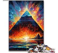 Puzzle da 1000 pezzi per adulti, Piramidi egizie in legno, rompicapo ad alta difficoltà per adolescenti, 50x75cm, giocattolo educativo per adolescenti, decorazione per casa e ufficio