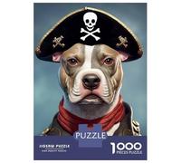 Puzzle Da 1000 Pezzi Per Adulti Pirate Pit Bull Puzzle Per Adulti Giocattoli Antistress Assemblaggio Di Modelli Interazione Genitore-figlio 52x38cm/1000pcs