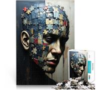 Puzzle da 1000 pezzi per adulti Pittura a olio del volto di puzzle Giocattoli da gioco Ogni pezzo è unico - Gioco divertente e stimolante per tutta la famiglia 52x38cm