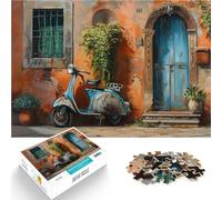 Puzzle da 1000 pezzi per adulti Pittura a olio di casa italiana Giochi educativi Decorazione della casa Lista dei desideri con Babbo Natale 75x50cm