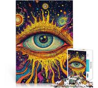 Puzzle da 1000 pezzi per adulti Pittura dell'occhio cosmico Riduzione dello stress interessante offerte come regali per tutta la famiglia 50x70cm