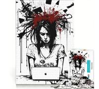 Puzzle da 1000 pezzi per adulti, pixel distruttivi a inchiostro, gioco educativo, allena la mente e la mano, migliora l'amore tra le coppie 50x75cm