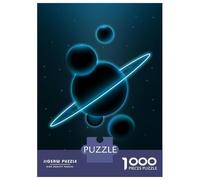 Puzzle Da 1000 Pezzi Per Adulti Planets in Space Puzzle Rompicapo Gioco Di Logica Gara Di Velocità Manuale Ottimo Regalo Per I Giocatori 52x38cm/1000pcs