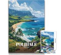 Puzzle da 1000 pezzi per adulti Polihale, Hawaii Paesaggio panoramico Illustrazione Gioco rompicapo Sfida difficile Adatto a bambini dai 14 anni in su (dimensioni 50x75cm)