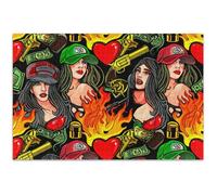 Puzzle da 1000 pezzi per adulti Pop Art Donne Puzzle Giocattolo Artwork Paesaggio Puzzle Game Puzzle Regali, 75 x 50 cm