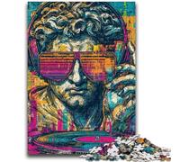 Puzzle da 1000 pezzi per adulti Pop-art Statua del David di Michelangelo Antistress Sfida difficile Ideale come regalo per tutta la famiglia 26X38CM