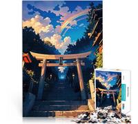 Puzzle da 1000 pezzi per adulti Porta del santuario giapponese Allena il tuo cervello e le tue mani Migliorare l'amore tra le coppie 75x50cm