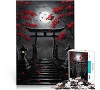 Puzzle da 1000 pezzi per adulti Porta giapponese al chiaro di luna Giocattoli educativi Attività divertenti a casa, regali di compleanno, regali di viaggio, 52x38cm