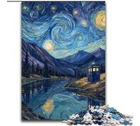 Puzzle da 1000 pezzi per adulti Porta sotto il cielo notturno Puzzle per adulti, familiari e amici, sfida rompicapo (dimensioni 50x75cm)