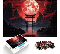 Puzzle da 1000 pezzi per adulti Porta Torii del lago centrale Allena il tuo cervello e le tue mani Collezione di artisti, Belle arti 38x26cm