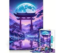 Puzzle da 1000 pezzi per adulti, Porta Torii della tranquillità, gioco di logica a incastro preciso, divertente giocattolo, gioco gratuito, regalo di compleanno (38x26cm)