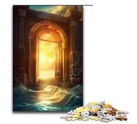 Puzzle da 1000 pezzi per adulti Porta verso un altro mondo Decorazione da parete per regali unici di compleanno e Natale 75x50cm