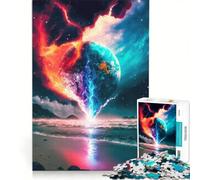 Puzzle da 1000 pezzi per adulti "Portale sulla Terra" gioco rilassante taglio di precisione ideale come decorazione da scrivania 50x75cm
