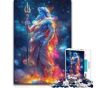 Puzzle da 1000 pezzi per adulti Poseidone, dio del mare, giocattoli, giochi educativi, taglio di precisione, ottimo regalo, 38x26cm (1000 pezzi)