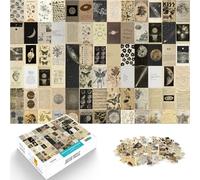 Puzzle da 1000 pezzi per adulti Poster art estetica retrò Sfida di gioco educativo giocattolo Lista dei desideri con Babbo Natale 38x26cm