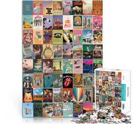 Puzzle da 1000 pezzi per adulti Poster con giunzione di colori psichedelici Fatto di cartone per età 14+ Gioco intellettuale Regalo divertente per la famiglia misurare：26x38cm/10.24 x 14.96pollice