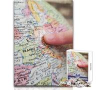 Puzzle da 1000 pezzi per adulti, poster con mappe, divertimento in famiglia e serata di giochi, ma anche un'opera d'arte divertente e umoristica, formato regalo 38x52cm