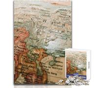 Puzzle da 1000 pezzi per adulti, poster con mappe, rompicapo, giochi per famiglie, migliora la memoria, giocattoli antistress, dimensioni 50x75cm