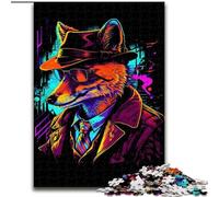 Puzzle da 1000 pezzi per adulti,poster del capobanda della volpe rossa in legno come decorazione fai da te o regalo di compleanno,50x75cm,rompicapo stimolante,giocattolo rilassante per adolescenti