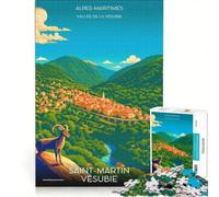 Puzzle da 1000 pezzi per adulti, poster di San Martino, gioco impossibile, interazione genitore-figlio, lista dei desideri con Babbo Natale 50x75cm
