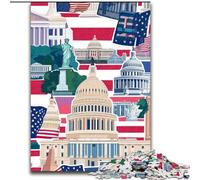 Puzzle da 1000 pezzi per adulti, poster di viaggi nel mondo, puzzle in cartone, perfetto per la casa o l'ufficio, ideale come regalo di Natale, dimensioni 38x26cm