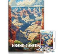 Puzzle da 1000 pezzi per adulti, poster di viaggio del Grand Canyon negli Stati Uniti, gioco stimolante, giocattoli, modello, assemblaggio, regalo di compleanno, dimensioni 38x52cm