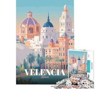 Puzzle da 1000 pezzi per adulti poster di viaggio di Valencia Spagna Giochi rilassanti giocattoli che creano dipendenza per coltivare la pazienza Regalo di compleanno per divertimento in famiglia