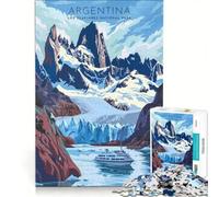 Puzzle da 1000 pezzi per adulti, poster di viaggio sull'Argentina, gioco educativo, allena la mente e la mano, collezione d'artista, belle arti 50x75cm