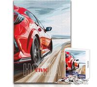 Puzzle da 1000 pezzi per adulti Poster Honda Civic Meraviglioso per le giornate di ozio pigro Giocattolo affidabile con taglio aderente Dimensioni 50x75cm