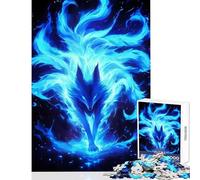 Puzzle da 1000 pezzi per adulti Power Kitsune Fox Giocattolo educativo Ottimo regalo per giochi educativi per compleanni Natale Dimensioni 50x75cm