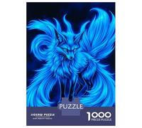 Puzzle Da 1000 Pezzi Per Adulti Power Kitsune Fox Neon Puzzle Gioco Rompicapo Regalo Per Donne Difficile E Stimolante 38x26cm/1000pcs