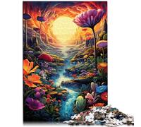 Puzzle da 1000 pezzi, per adulti, primaverili eterni, antistress con poster coordinato e foglio quiz per adolescenti dai 14 anni in su, 50 x 75 cm