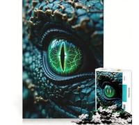 Puzzle da 1000 pezzi per adulti, primo piano dell'occhio del drago, gioco per famiglie, rilassante e stimolante per l'amore di coppia 50x75cm