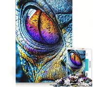Puzzle da 1000 pezzi per adulti, primo piano di un occhio alieno, giocattolo fai da te, per divertimento in famiglia, per rafforzare l'amore tra le coppie 50x75cm