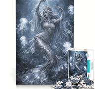 Puzzle da 1000 pezzi per adulti Principessa dell'Oceano e Sirena Gioco divertente Analisi e Logica Adatto per la decorazione della scrivania 38x26cm