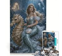 Puzzle da 1000 pezzi per adulti Principessa dell'Oceano e Sirena Gioco divertente Analisi e Logica Adatto per la decorazione della scrivania 50x75cm