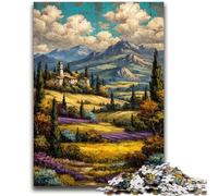 Puzzle da 1000 pezzi per adulti, Provenza francese, puzzle da 1000 pezzi, giochi educativi, decorazione per la casa, regalo di compleanno, regali, arte murale (26x38cm)