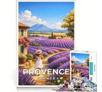 Puzzle da 1000 pezzi per adulti, Provenza, Francia, gioco pratico, allena la mente e la mano, ogni pezzo è unico 38x26cm
