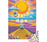 Puzzle Da 1000 Pezzi Per Adulti Psychedelic Road Trip Poster Puzzle Per Adulti Giochi Rilassanti Ma Divertenti E Umoristici Ottimo Regalo Per I Giocatori 70x50cm/1000pcs