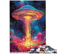Puzzle da 1000 pezzi per adulti "Psychedelic UFO Art" - Puzzle divertimento in famiglia 26 x 38 cm tutta la famiglia per 14 anni