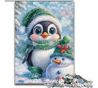 Puzzle da 1000 pezzi per adulti, pupazzo di neve di Natale, dai 14 anni in su Ogni pezzo è unico Gioco divertente e stimolante per tutta la famiglia Ottimo regalo (dimensioni 26x38cm)