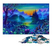 Puzzle da 1000 pezzi per adulti puzzle a forma di castello originale regalo per famiglie antistress sfida difficile (dimensioni 38x26 cm)