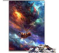 Puzzle da 1000 pezzi per adulti, puzzle a forma di mongolfiera in legno, perfetto per adolescenti e collezionisti, ideale come decorazione per la casa e regalo da viaggio 1000 pezzi(50x75cm)