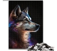Puzzle da 1000 pezzi per adulti, puzzle a forma di nuvola con husky, realizzato in cartone, regalo perfetto per compleanni, vacanze, decorazioni per feste spaziali, 1000 pezzi(26x38cm)