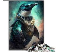 Puzzle da 1000 pezzi per adulti, puzzle a forma di pinguino in legno, per regali di compleanno, vacanze, Natale, Halloween, 1000 pezzi(50x75cm)