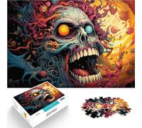 Puzzle da 1000 pezzi, per adulti, puzzle a forma di teschio, giochi educativi, 50 x 75 cm, con parti completamente intrecciate a caso, per adolescenti dai 14 anni in su